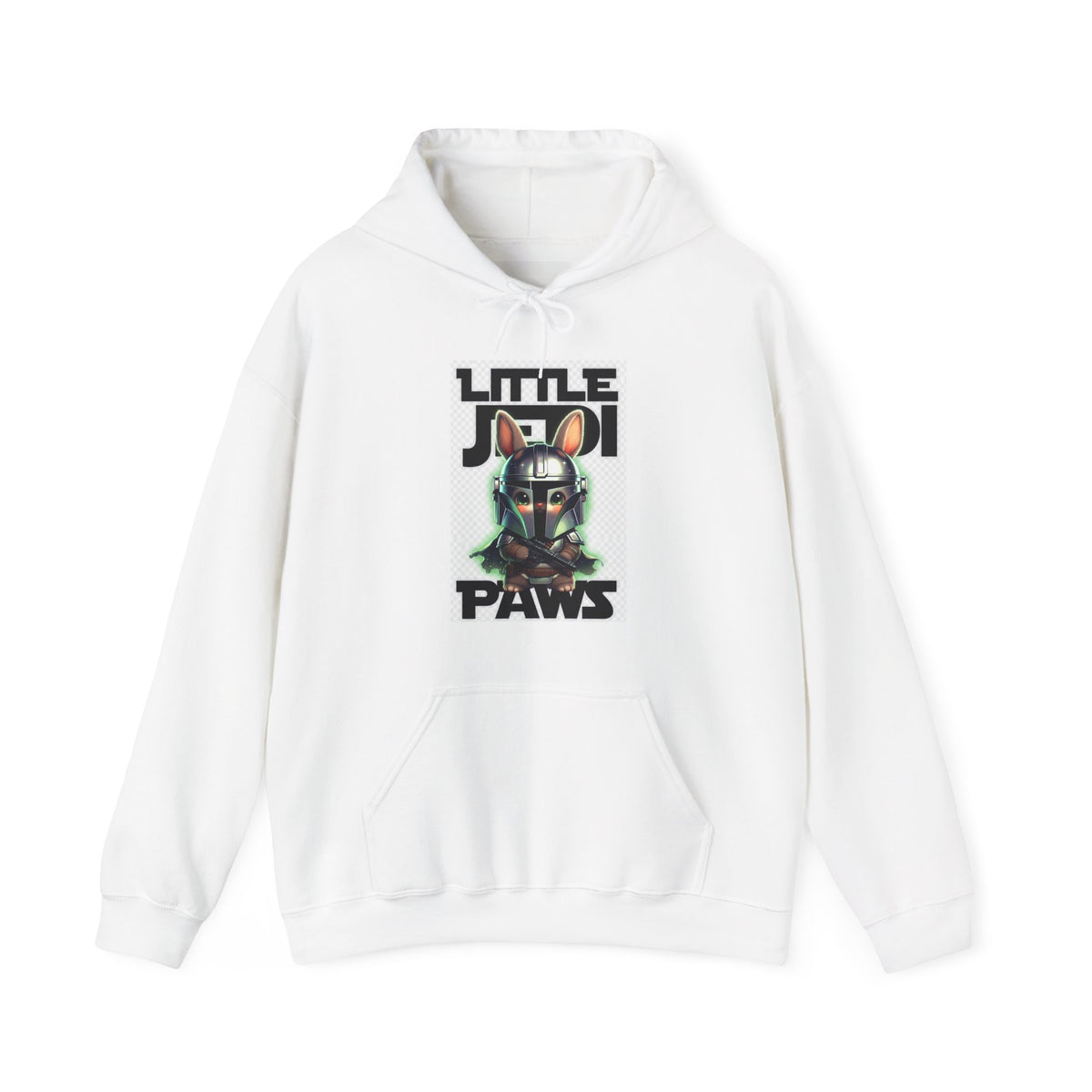 Little Jedi Paws Hoodie — Star Wars Cat Mandalorian Graphic Sweatshirt