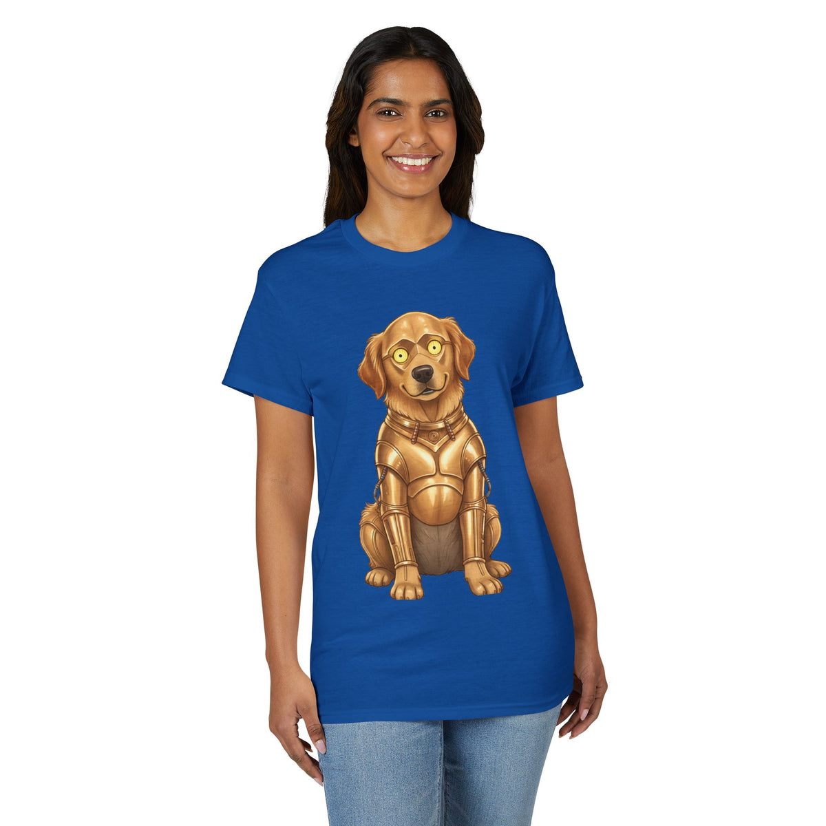 Golden Retriever C-3PO Dog T-Shirt – Cute Star Wars Droid Pup Tee