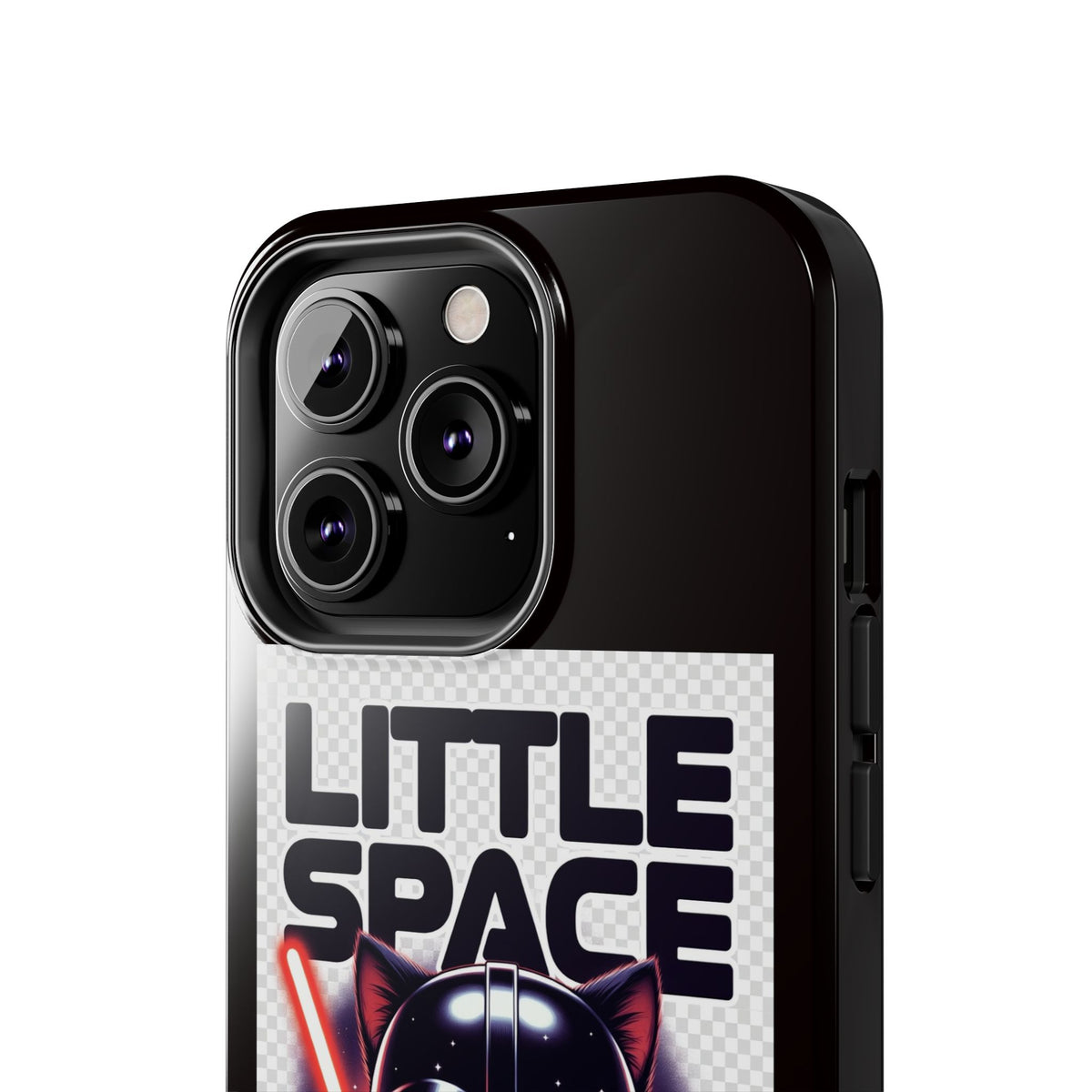 Little Space Paws Phone Case — Cute Darth Vader Cat Graphic Tough Phone Case