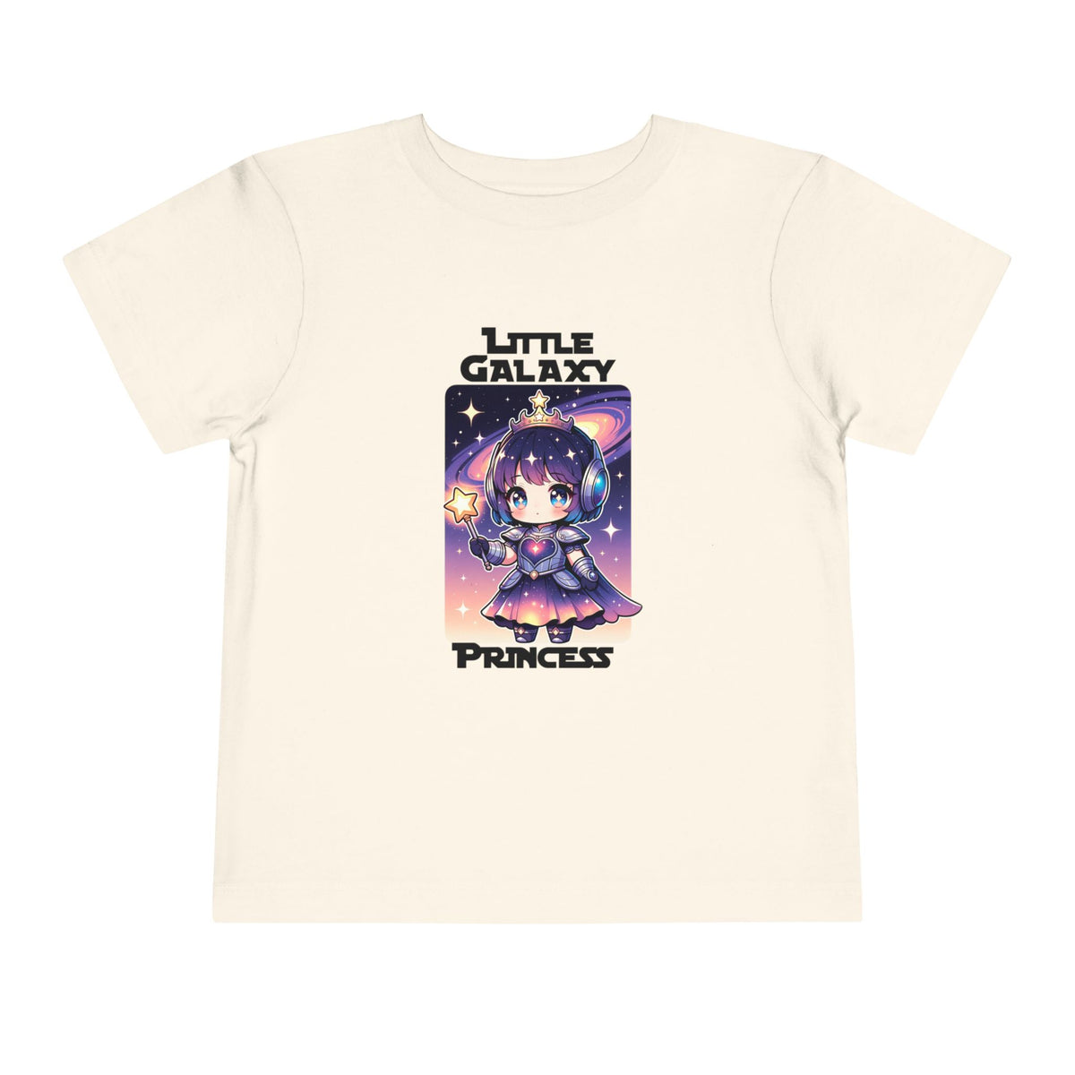 Toddler Tee — "Little Galaxy Princess" Cute Space Anime Kid Shirt