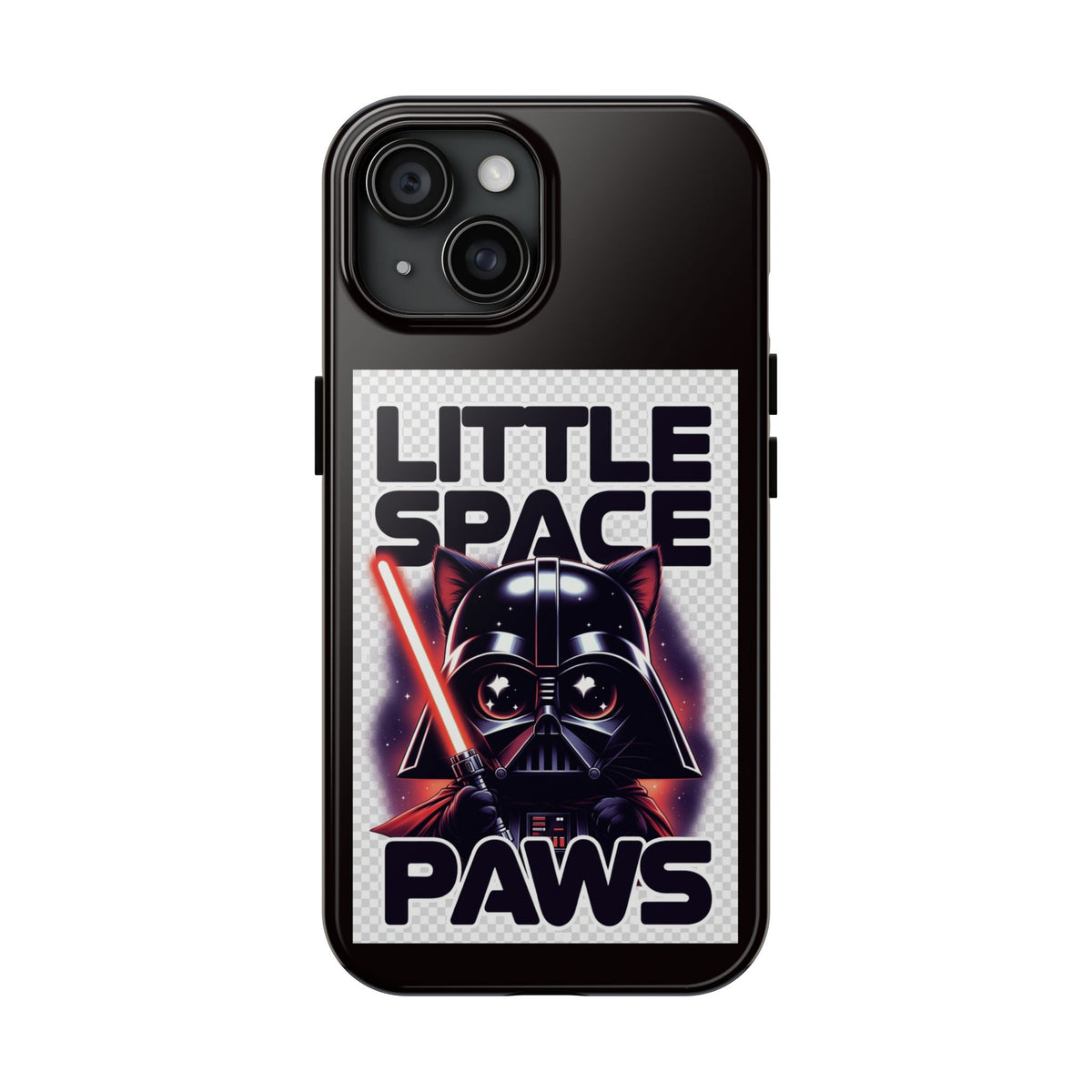 Little Space Paws Phone Case — Cute Darth Vader Cat Graphic Tough Phone Case