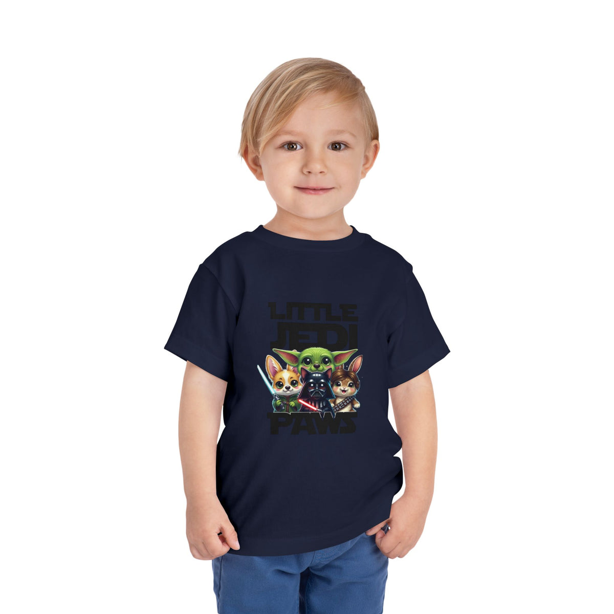Little Jedi Paws Toddler Tee — Cute Star Wars Puppy Baby Shirt