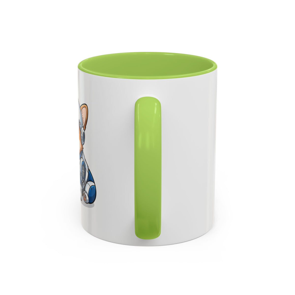 Corgi Robot Coffee Mug — Cute Futuristic Dog Accent Mug (11/15oz)