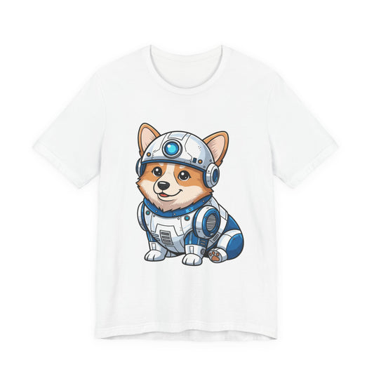 Corgi Astronaut Tee — Cute Space Dog Graphic T-Shirt