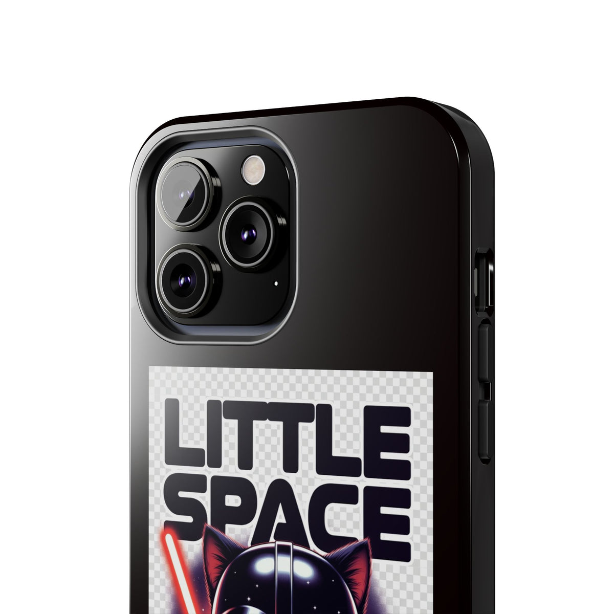 Little Space Paws Phone Case — Cute Darth Vader Cat Graphic Tough Phone Case