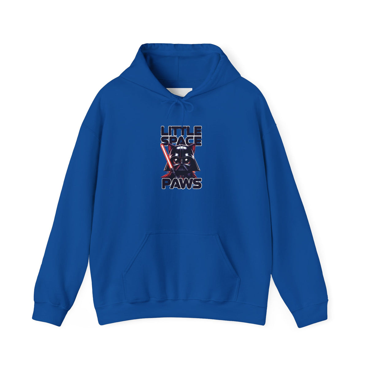 Hoodie — "Little Space Paws" Galactic Cat Vintage Sci‑Fi Pullover
