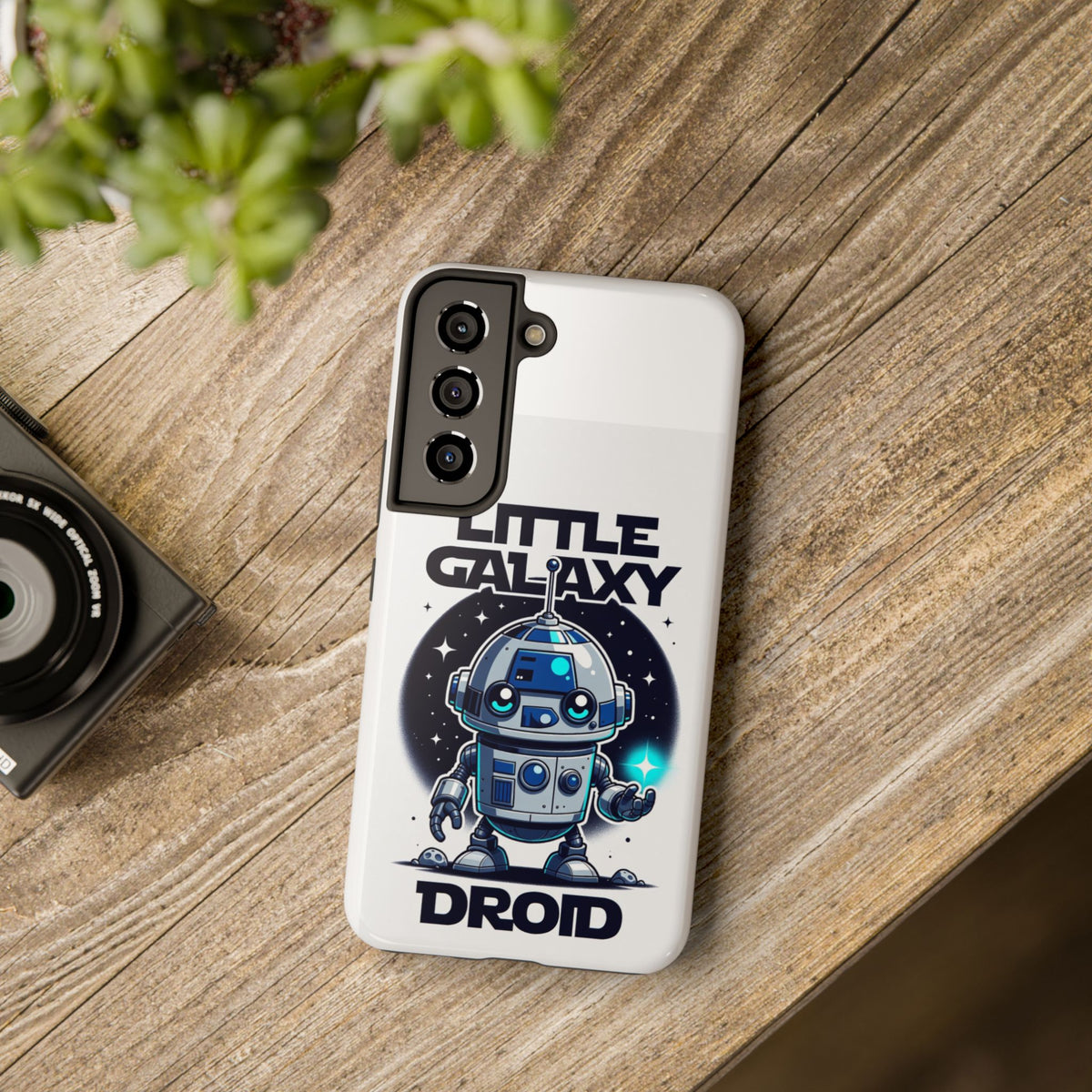 Little Galaxy Droid Tough Phone Case — Cute Retro Robot Phone Cover for Kids & Sci‑Fi Fans