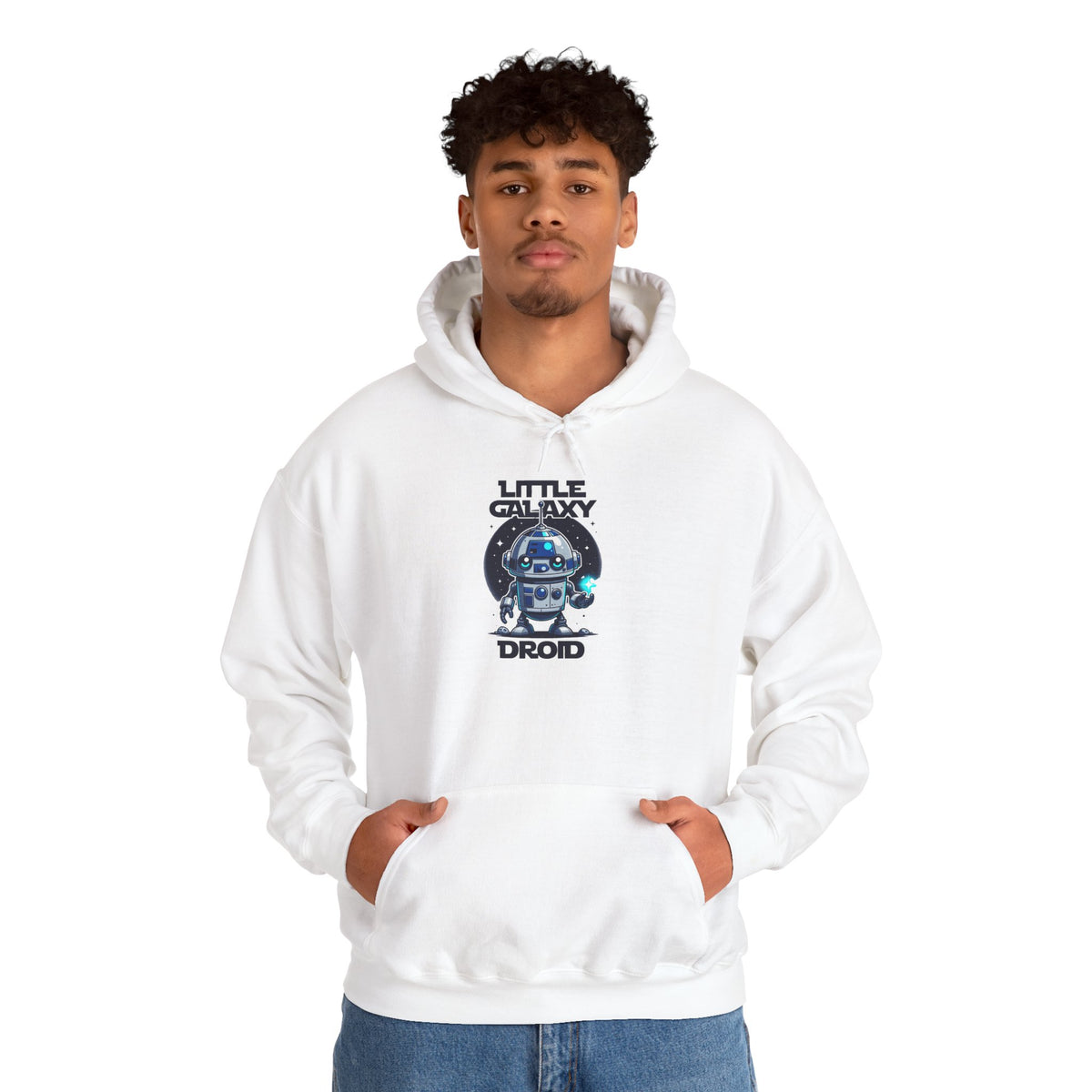 Little Galaxy Droid Hoodie — Cute Space Robot Pullover for Kids & Fans