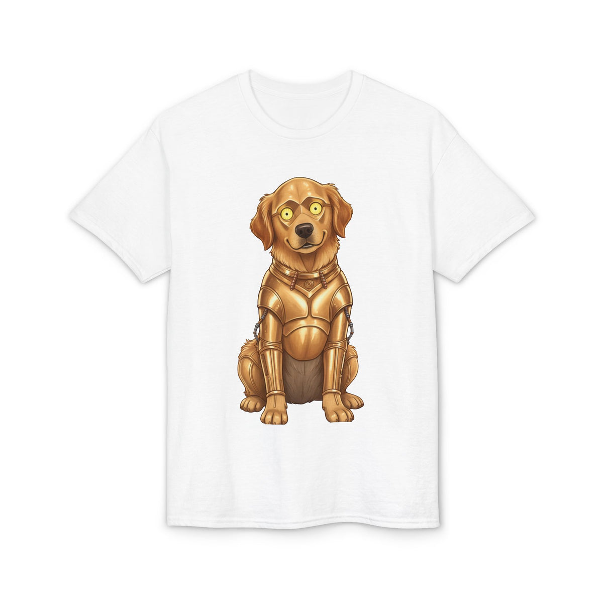 Golden Retriever C-3PO Dog T-Shirt – Cute Star Wars Droid Pup Tee