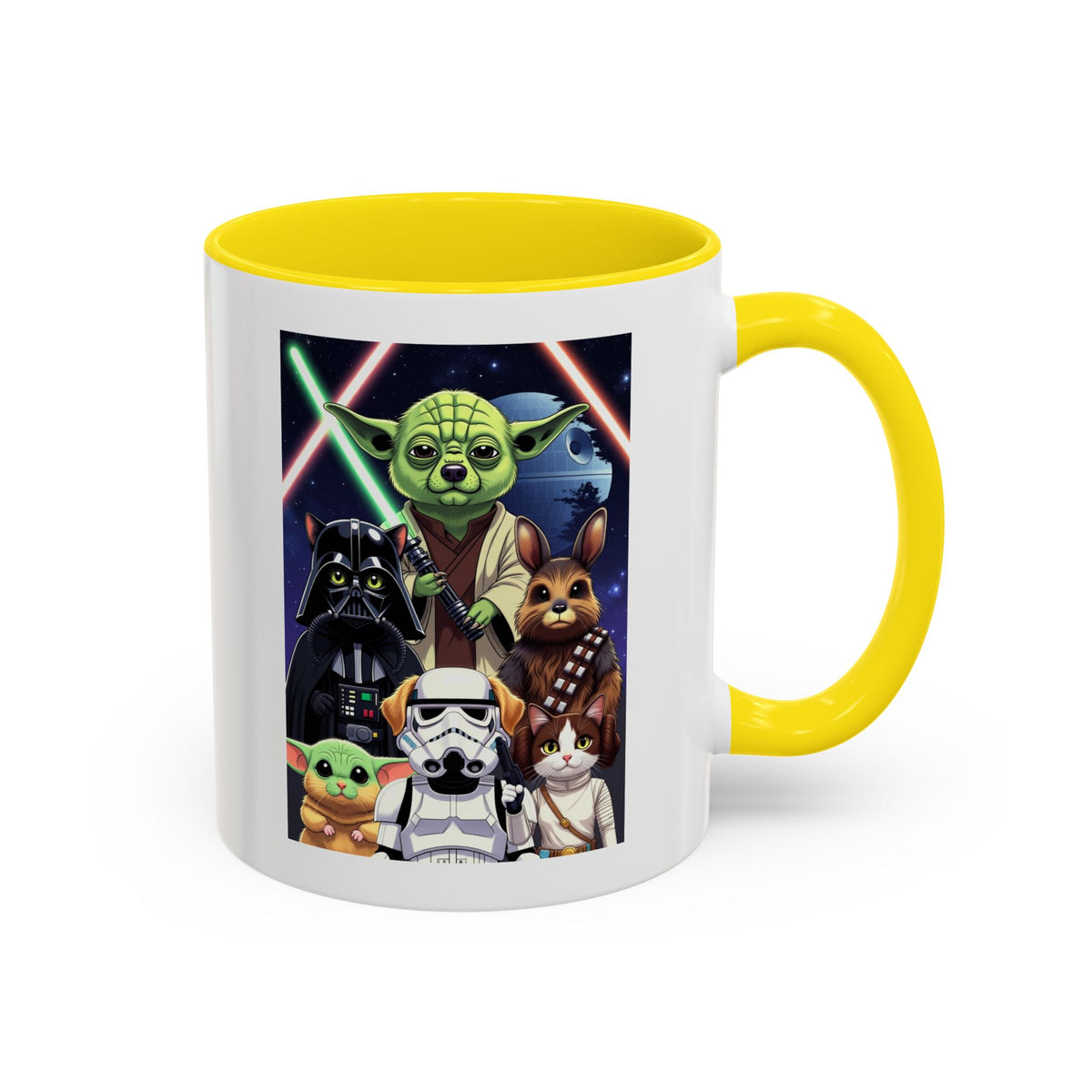 Star Wars Pets Accent Coffee Mug — Cute Galactic Pet Design (11/15oz)