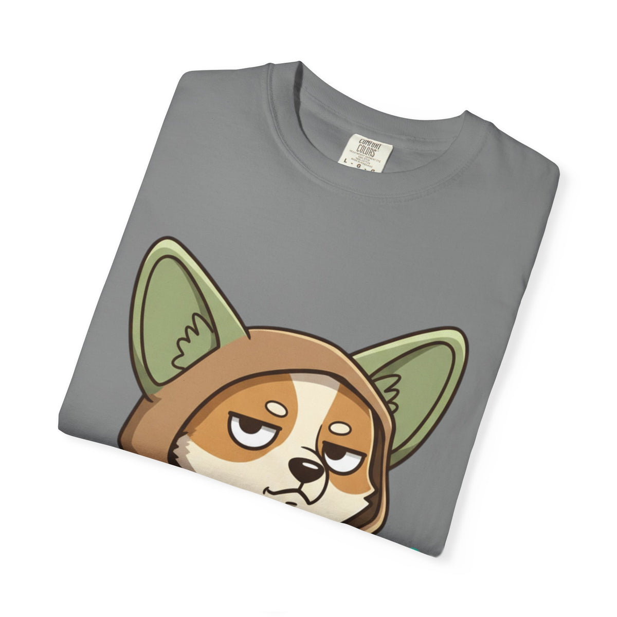 Corgi Jedi T-Shirt — Cute Grumpy Puppy with Lightsaber Graphic