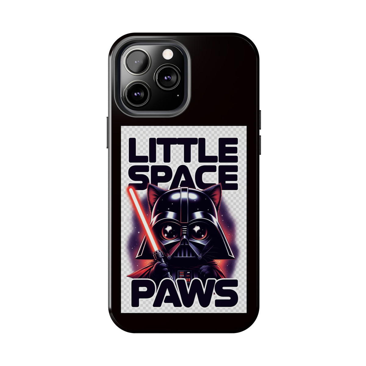 Little Space Paws Phone Case — Cute Darth Vader Cat Graphic Tough Phone Case