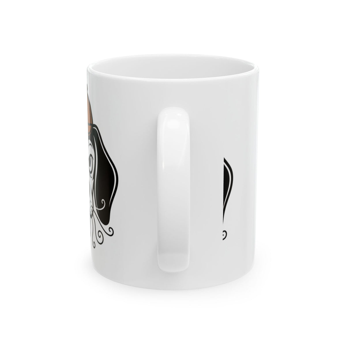 Beagle Detective Ceramic Mug — Cute Noir Pet Illustration (11oz/15oz)