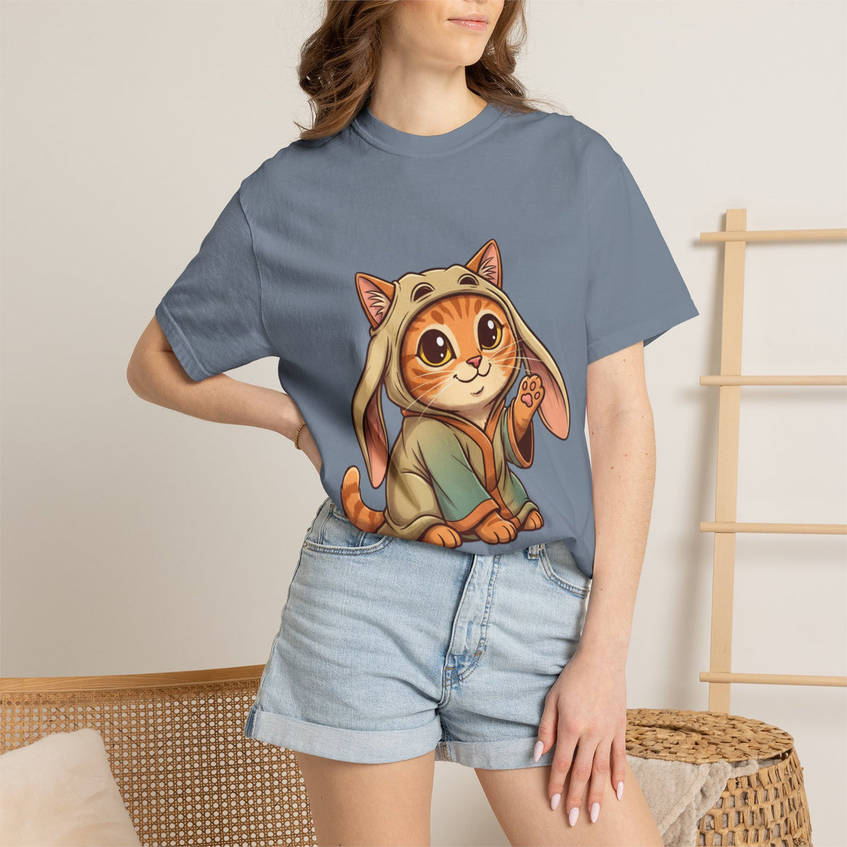 Jar Jar Cat T-Shirt — Funny Orange Tabby Star Wars Parody Tee