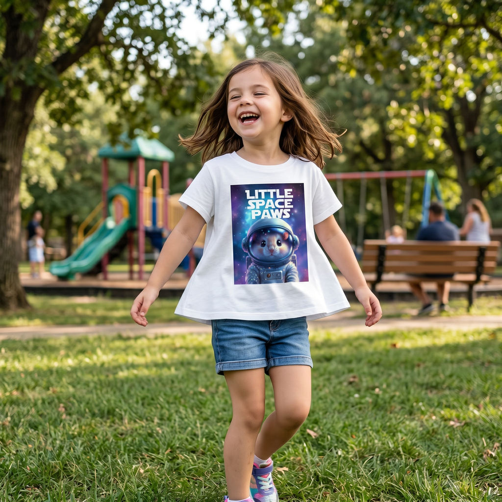 Cute Space Hamster Toddler T-Shirt – Funny Sci‑Fi Pet Parody Gift