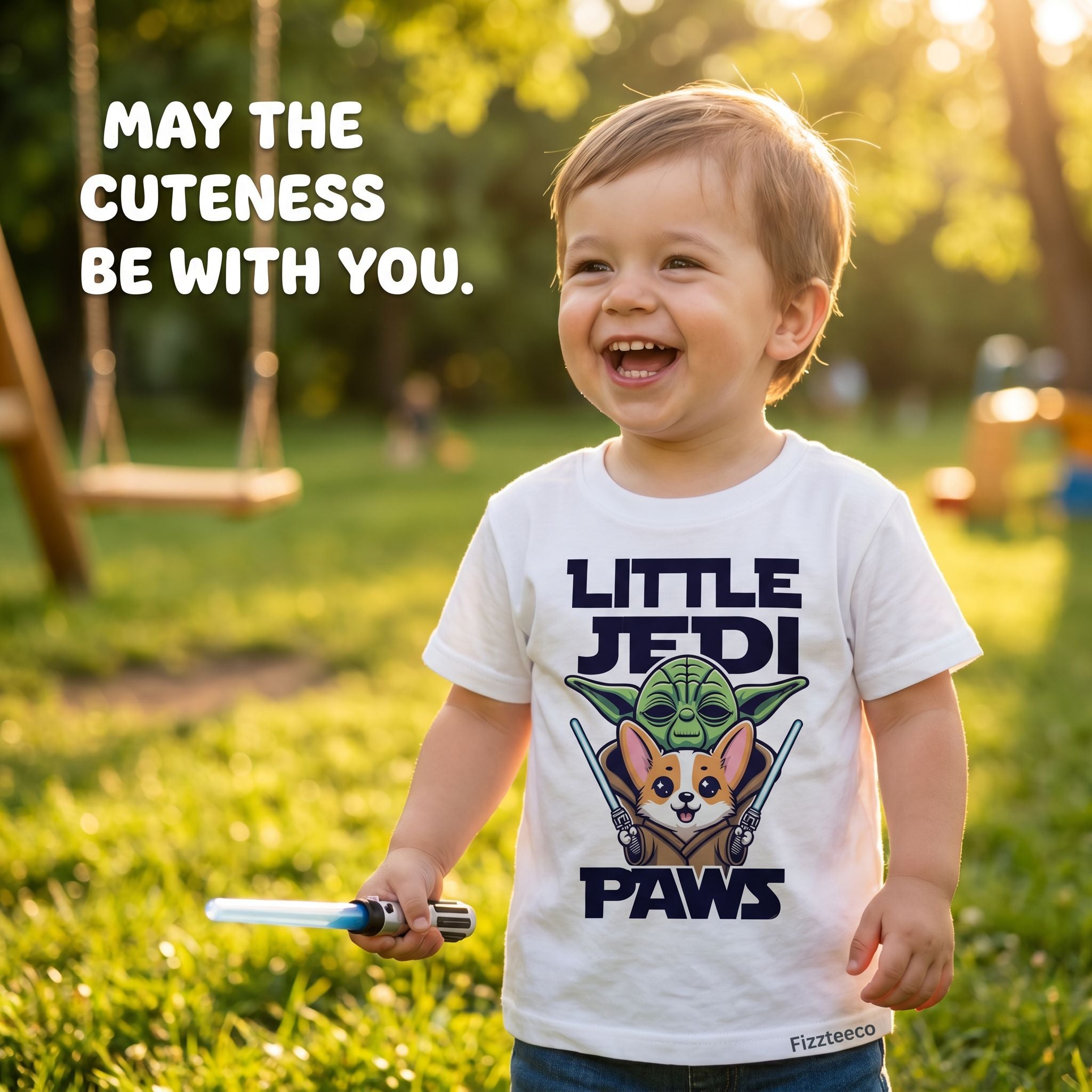 Little Space Paws Hamster Toddler T-Shirt – Funny Sci-Fi Kids Tee