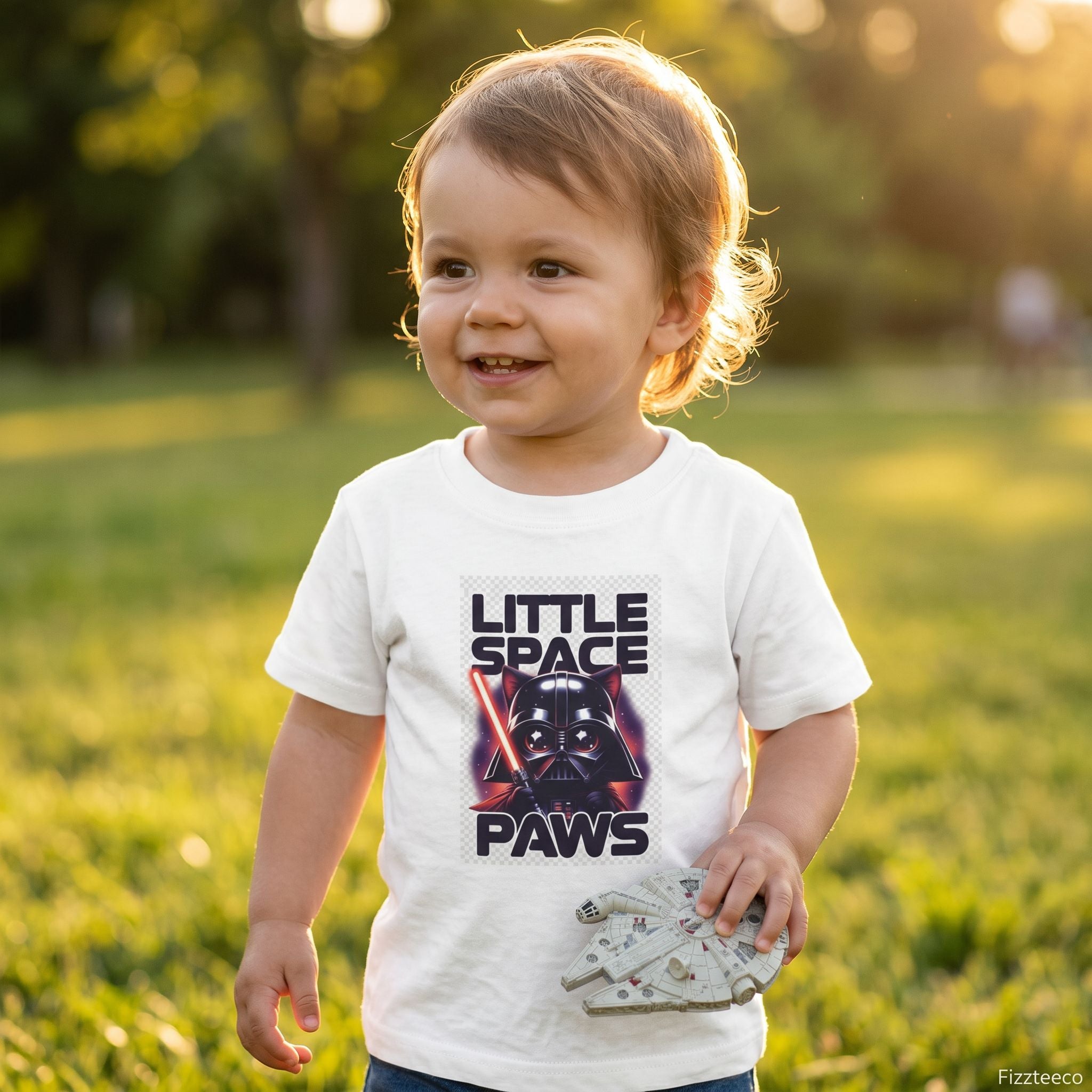 Darth Vader Cat Toddler T-Shirt – Funny Black Cat Space Pets Tee