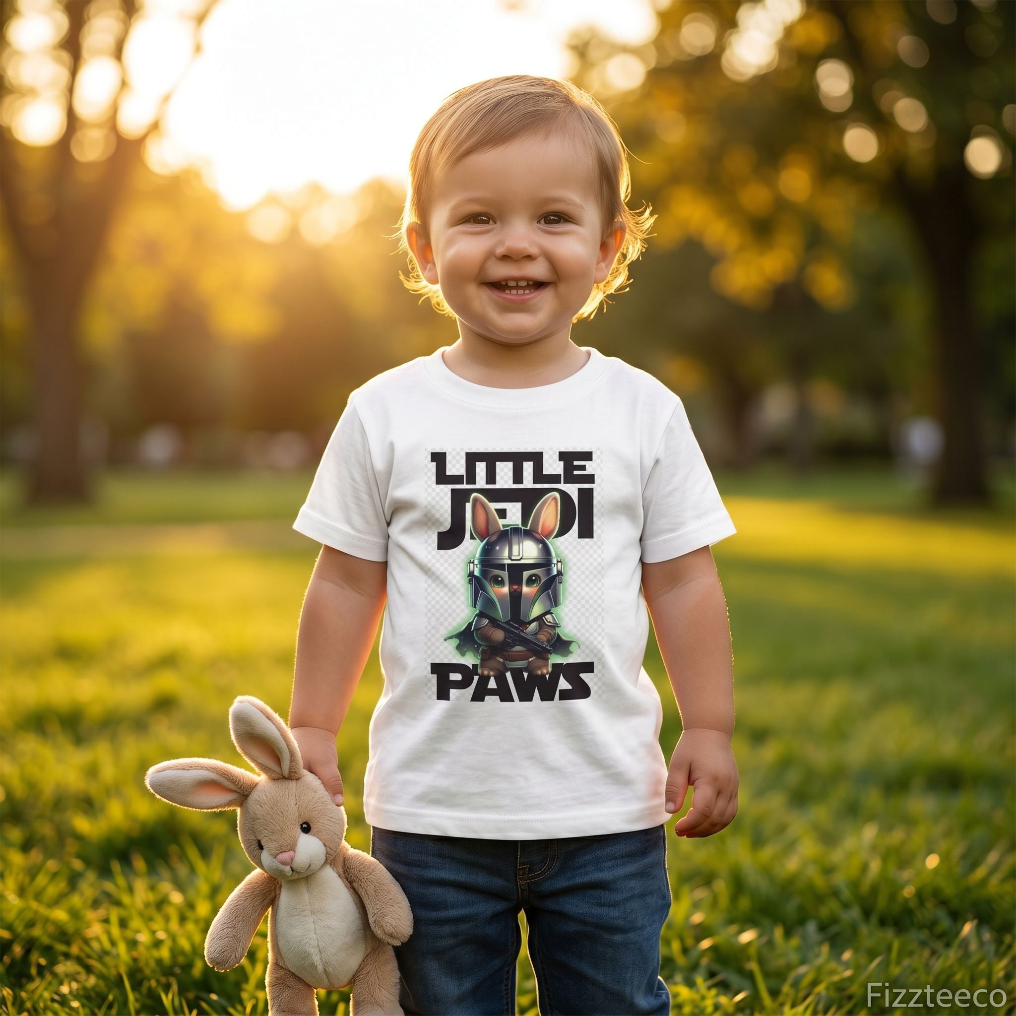 Mandalorian Bunny Toddler T-Shirt – Cute Bounty Hunter Tee