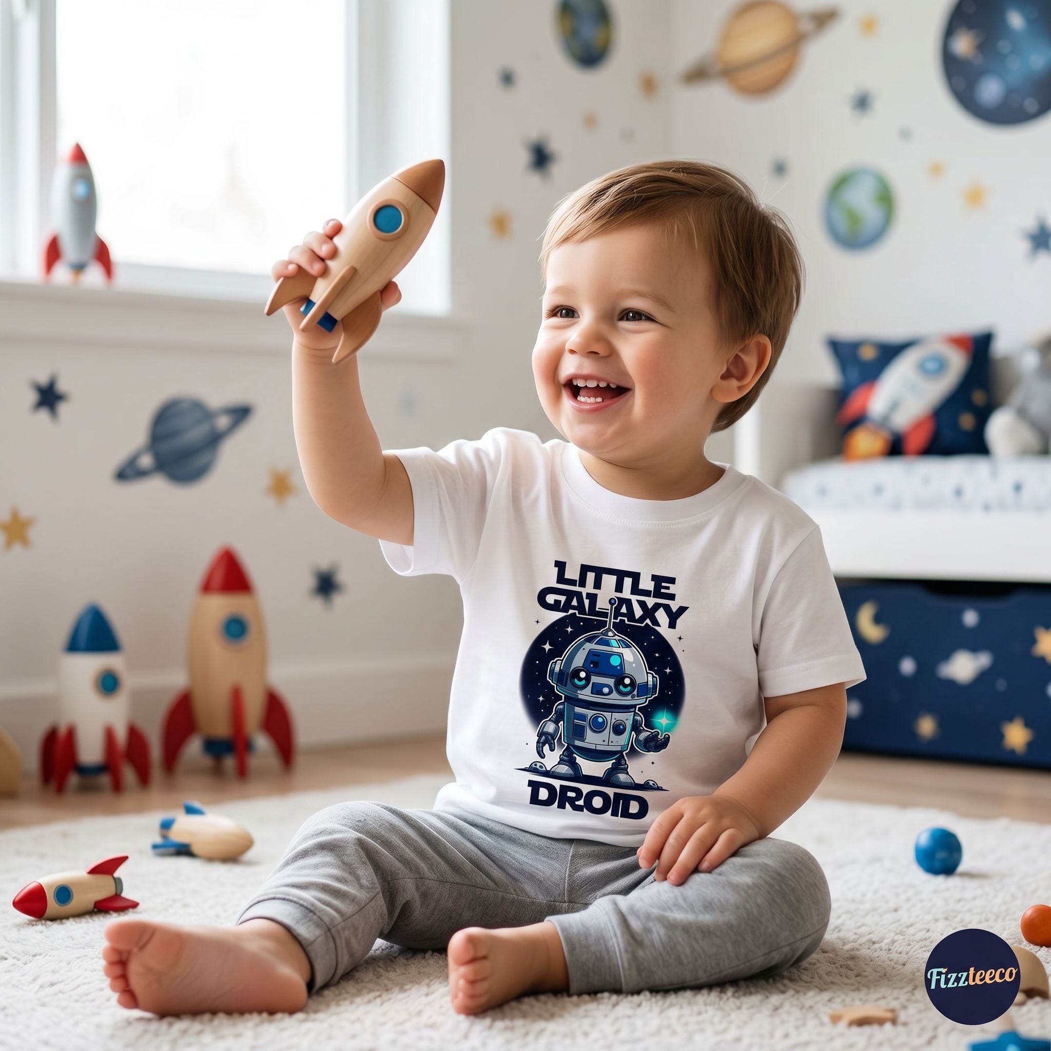 Little Galaxy Droid Kids T-Shirt – Cute Robot Tee